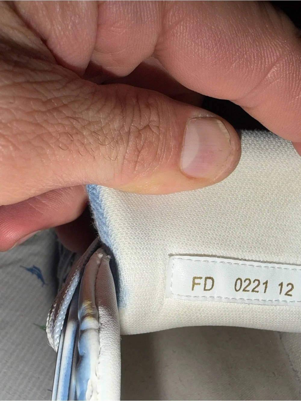 Louis Vuitton White and Blue Monogram Low-Top Sneaker
